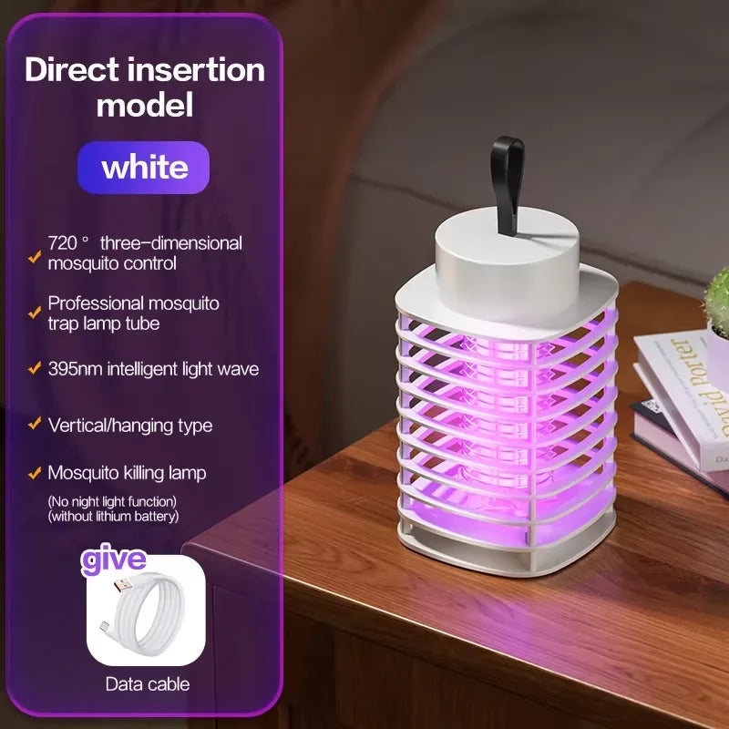 Lampe Anti-Moustiques LED – Piège Électrique UV Maison, Cuisine, Jardin & Camping