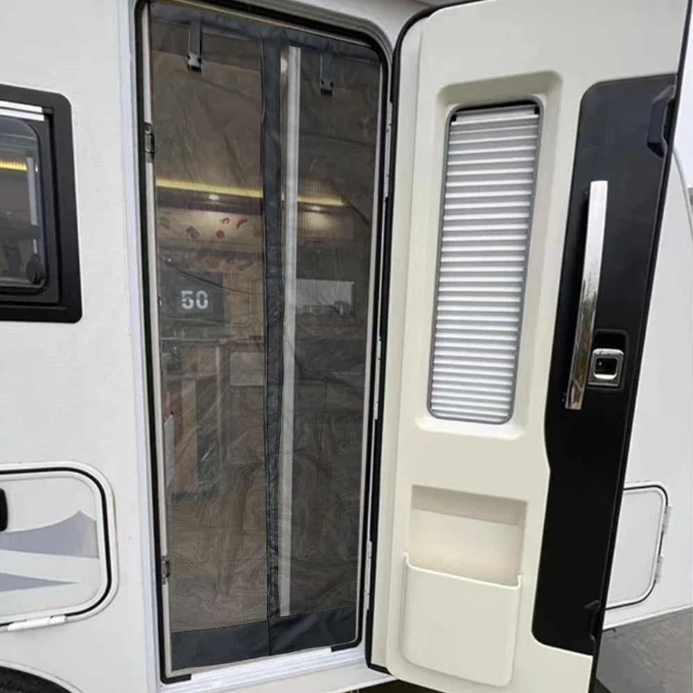 Moustiquaire Porte Camping-Car & Caravane – Grille Anti-Insectes Compatible Fiamma