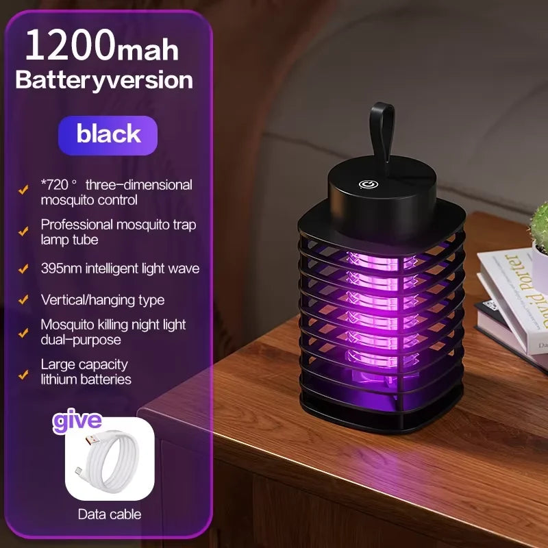 Lampe Anti-Moustiques LED – Piège Électrique UV Maison, Cuisine, Jardin & Camping