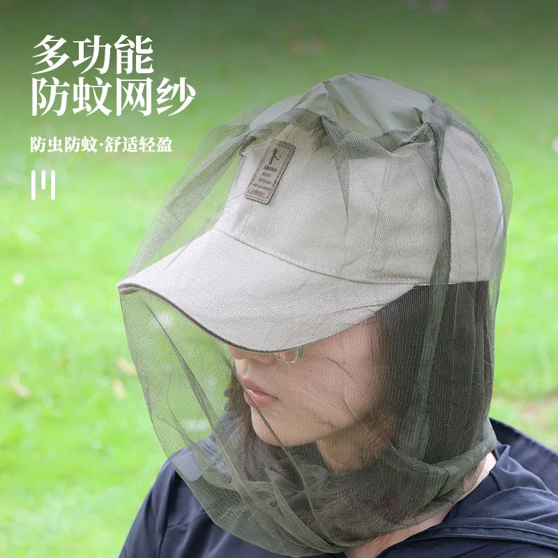 Filet Moustiquaire Tête & Chapeau – Camping, Randonnée & Pêche