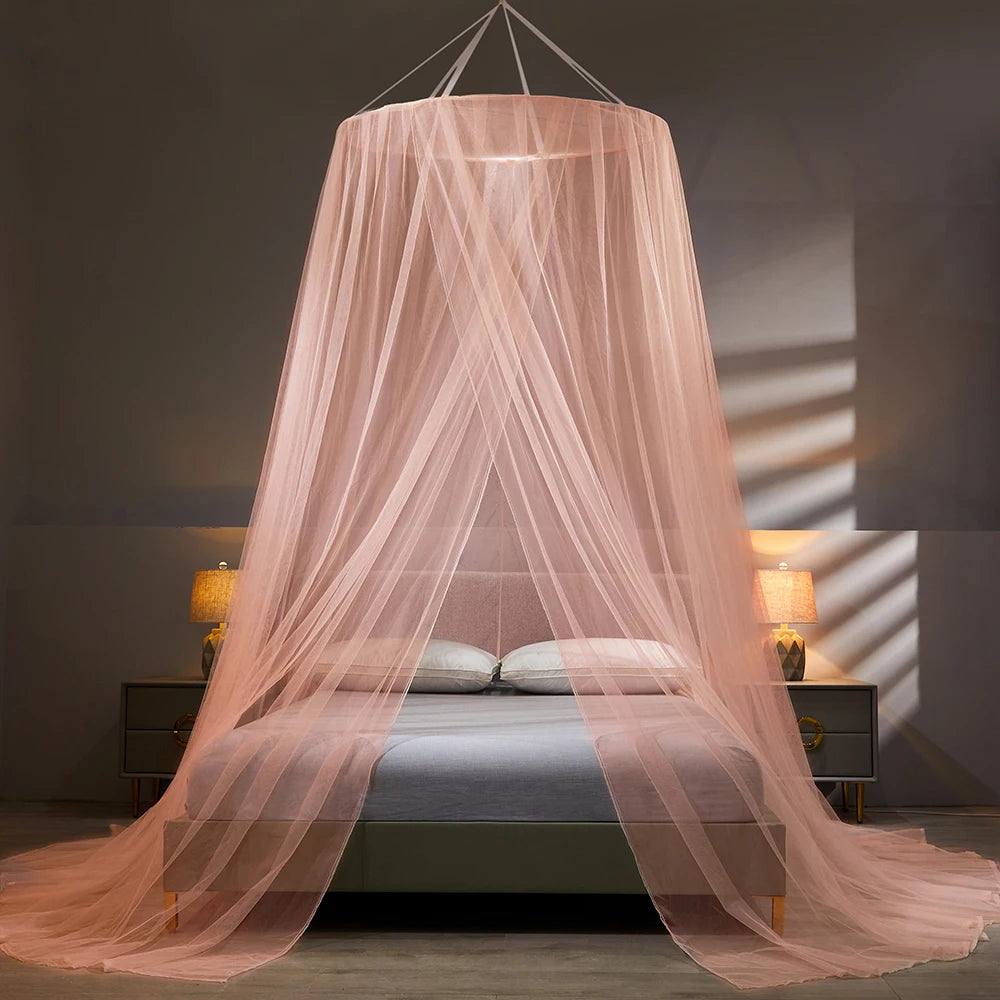 Moustiquaire Lit Double – Baldaquin Décoratif Anti-Moustiques pour Chambre Élégante