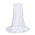 Moustiquaire Dôme Suspendue – Double Ouverture, Blanc, Polyester, 250×900cm