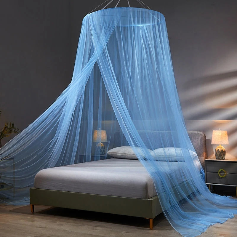 Moustiquaire Lit Double – Baldaquin Décoratif Anti-Moustiques pour Chambre Élégante