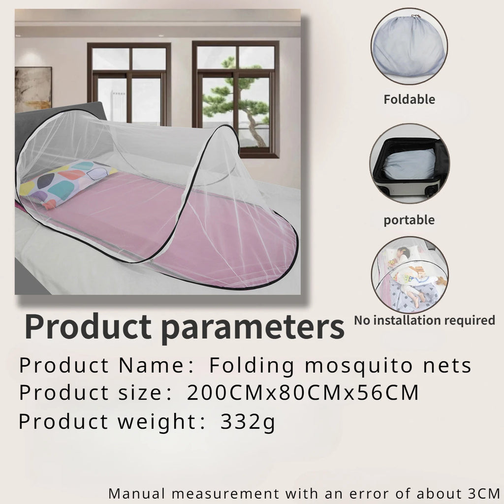 Moustiquaire Camping Pliable – Tente-Lit Portable Famille & Voyage