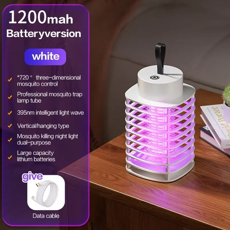 Lampe Anti-Moustiques LED – Piège Électrique UV Maison, Cuisine, Jardin & Camping