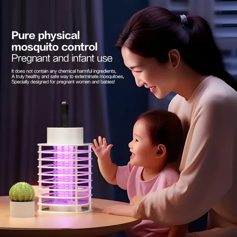 Lampe Anti-Moustiques LED – Piège Électrique UV Maison, Cuisine, Jardin & Camping