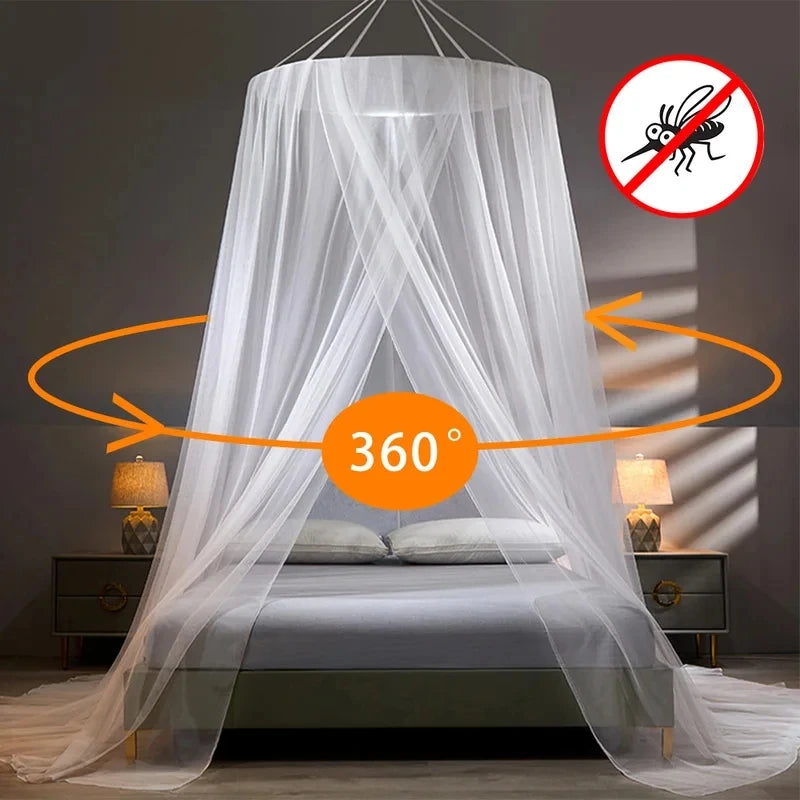 Moustiquaire Lit Double – Baldaquin Décoratif Anti-Moustiques pour Chambre Élégante