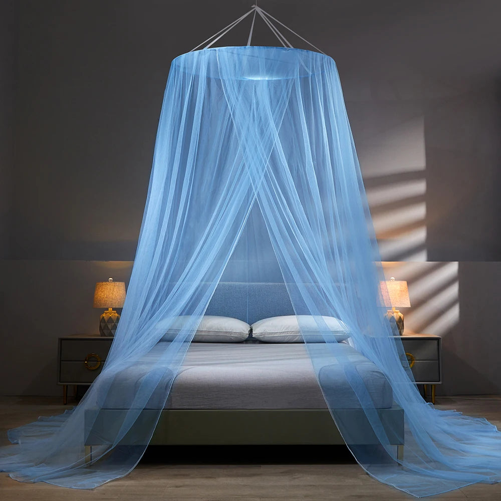 Moustiquaire Lit Double – Baldaquin Décoratif Anti-Moustiques pour Chambre Élégante