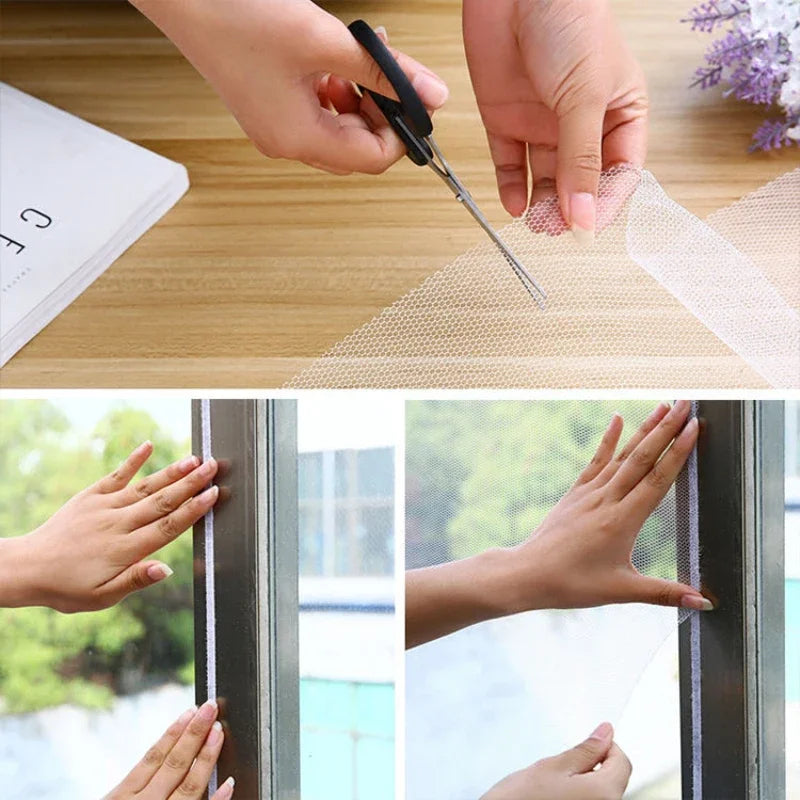 Moustiquaire DIY Multi-Usage – Auto-Adhésive, Fenêtre, Lit, Rideau & Jardin